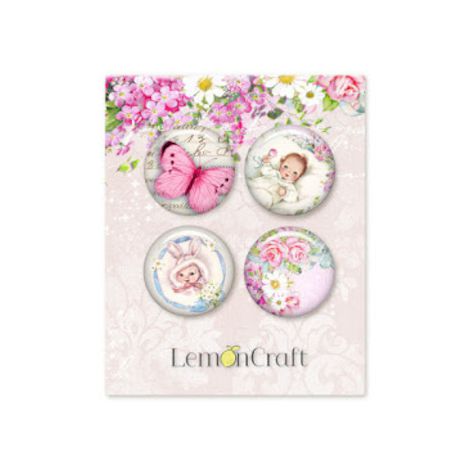 Buttony samoprzylepne Lemoncraft Lullaby 01, 4szt
